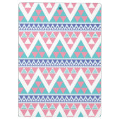 種族のアズテック派の多彩なパターン クリップボード (裏面)