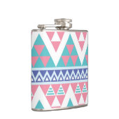 種族のアズテック派の多彩なパターン フラスク (右)