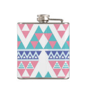 種族のアズテック派の多彩なパターン フラスク (裏面)