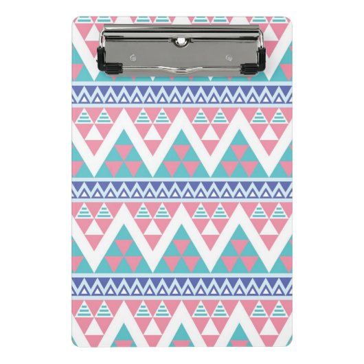 種族のアズテック派の多彩なパターン ミニクリップボード (正面)