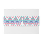 種族のアズテック派の多彩なパターン 招待状ベリーバンド (裏面例)