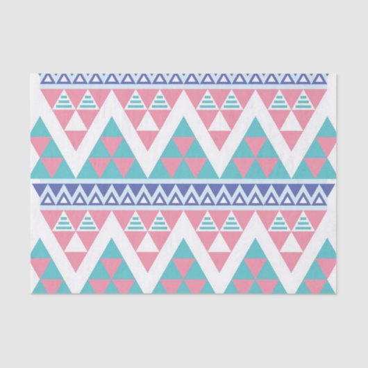 種族のアズテック派の多彩なパターン 薄葉紙 (正面)