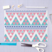 種族のアズテック派の多彩なパターン 薄葉紙 (クラフト)