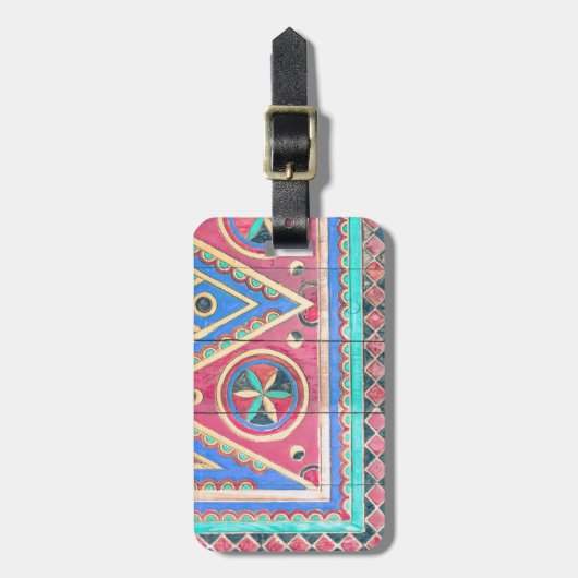 種族のアラビアのNajdのドア旅行バッグのラベル ラゲッジタグ (正面縦)