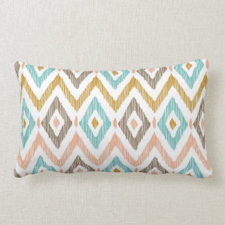 種族のイカットのダイヤモンド ランバークッション