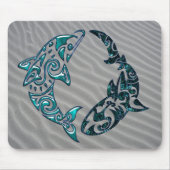 種族のイルカおよび鮫の入れ墨 マウスパッド (正面)