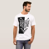 種族のオオカミのスタイル Tシャツ (正面フル)