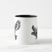 種族のオカメインコの鳥の入れ墨 マグカップ (中央)