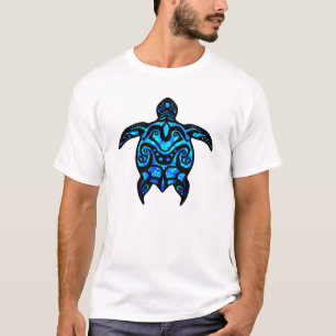 種族のカメのハイビスカス Tシャツ