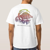 種族のカメレオンメンズワイシャツ Tシャツ (裏面)
