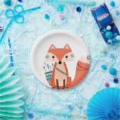 種族のキツネの森林森林誕生日のベビーシャワー ペーパープレート (パーティー)