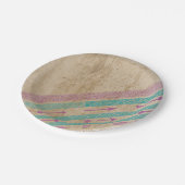 種族のシックな矢のぼろぼろのシックな紙皿の紫色 ペーパープレート (アングル)