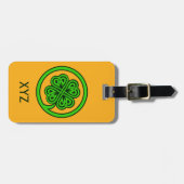 種族のシャムロックのカスタムな荷物のラベル ラゲッジタグ (正面横)