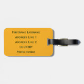 種族のシャムロックのカスタムな荷物のラベル ラゲッジタグ (裏面横)