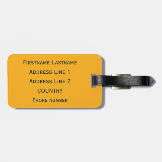 種族のシャムロックのカスタムな荷物のラベル ラゲッジタグ (裏面横)