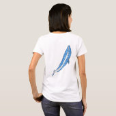 種族のシロナガスクジラ Tシャツ (裏面フル)