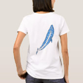 種族のシロナガスクジラ Tシャツ (裏面)