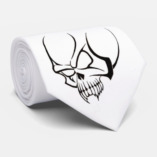 種族のスカルのタイ ネクタイ (ロール)