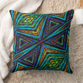 種族のスタイルのカラフルで幾何学的なパターン クッション (ブランケット)