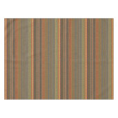 種族のストライプので抽象的なパターンデザイン テーブルクロス (正面(横))