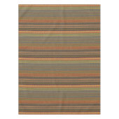 種族のストライプので抽象的なパターンデザイン テーブルクロス (正面)