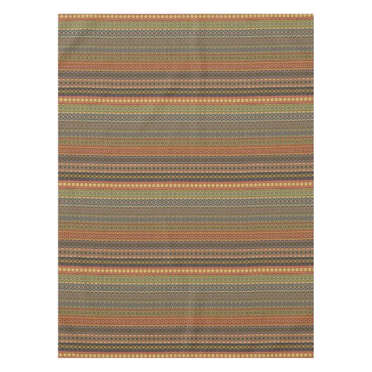 種族のストライプので抽象的なパターンデザイン テーブルクロス (正面)