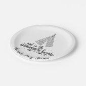 種族のテント小屋の冒険のベビーシャワー7"プレート ペーパープレート (アングル)