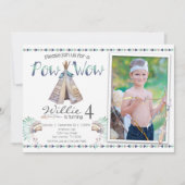 種族のテント小屋の捕虜のワウの誕生日のパーティの招待状 招待状 (正面)