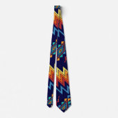 種族のデザインの抽象デザイン ネクタイ (裏面)