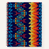 種族のデザインの抽象デザイン ノートブック (正面)