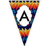 種族のデザインの抽象デザイン バンティングフラッグ (第3の旗)