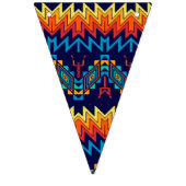 種族のデザインの抽象デザイン バンティングフラッグ (第1の旗)