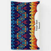 種族のデザインの抽象デザイン 横断幕 (縦)