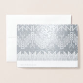 種族のデザインの抽象デザイン 箔カード (裏面封筒付き)