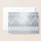 種族のデザインの抽象デザイン 箔カード (封筒付き正面)