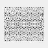 種族のデザイン フリースブランケット (正面(横))