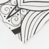 種族のデザイン フリースブランケット (角)