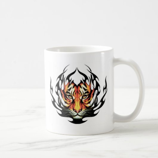 種族のトラの入れ墨 コーヒーマグカップ (右)