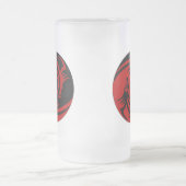 種族のドラゴンの陰陽(それをカスタマイズ!) フロストグラスビールジョッキ (中央)