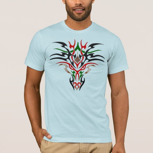 種族のドラゴンの頭部 Tシャツ (正面)