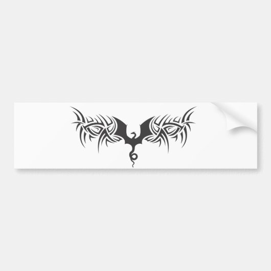 種族のドラゴン バンパーステッカー (正面)