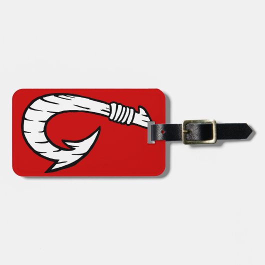 種族のハワイの釣り針 ラゲッジタグ (正面横)