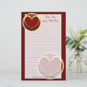 種族のハートの文房具 便箋 (スタンド正面)