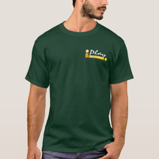種族のバレーボールのティー: 黄色 Tシャツ