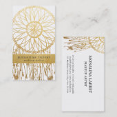 種族のフェイクな金ゴールドホイルのボヘミアの夢のキャッチャー 名刺 (正面/裏面)