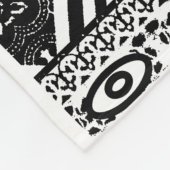 種族のプリントのデザイン フリースブランケット (角)