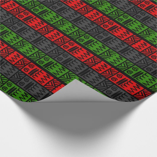 種族のプリントの包装紙 ラッピングペーパー (角)