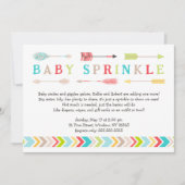 種族のベビーは中立性のシャワーの招待を振りかけます 招待状 (正面)