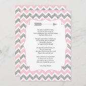 種族のベビーシャワーは詩が付いているノート感謝していしています サンキューカード (正面/裏面)