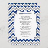 種族のベビーシャワーは詩が付いているノート感謝していしています ノートカード (正面/裏面)